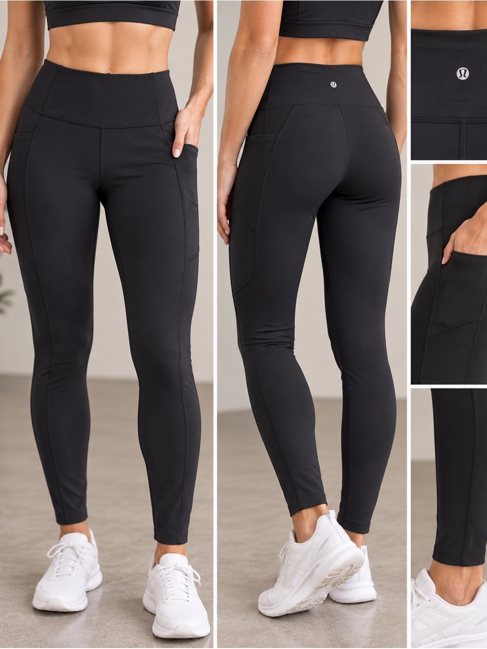 lululemon athletica Black High-Rise Pocket Performance Leggings